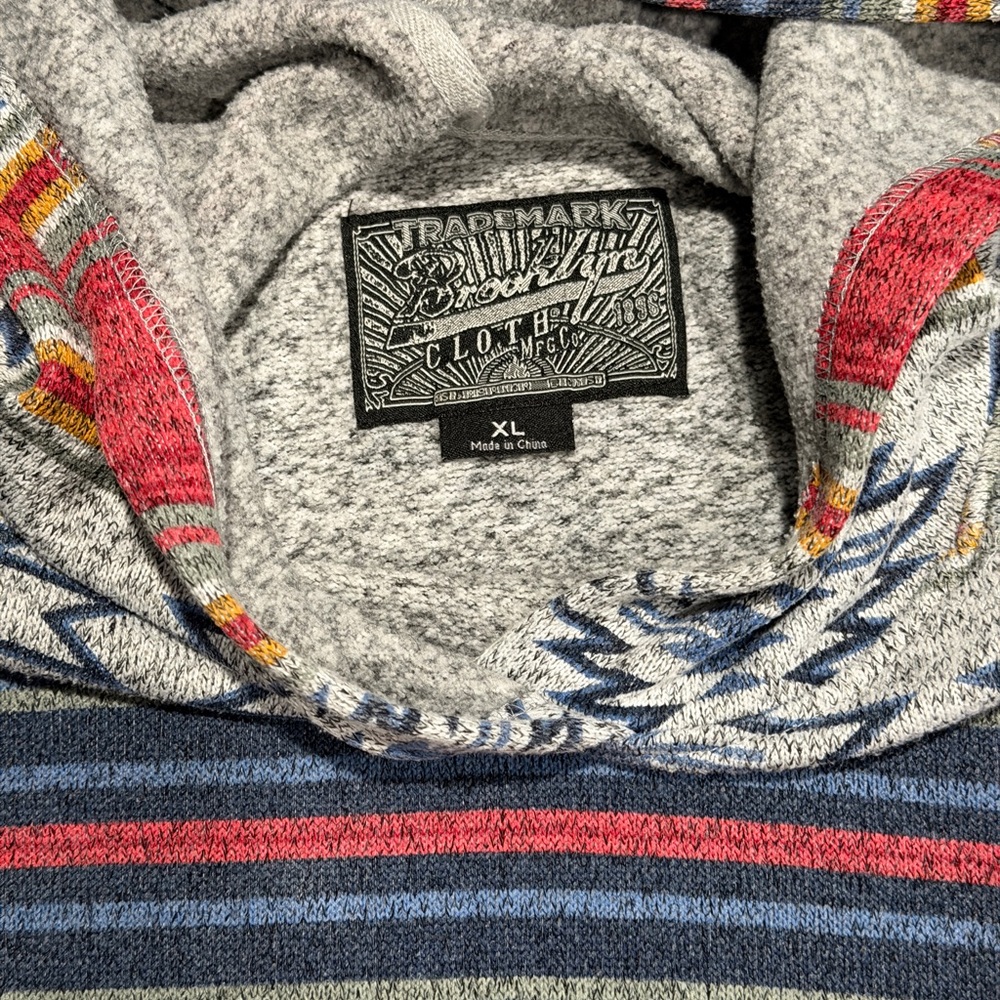 Brooklyn Cloth Hoodie Men's XL Pullover
Southwest Aztec Tribal Grunge - Picture 2 of 5
